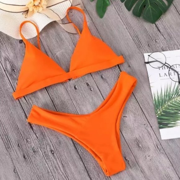 Penna&Pine Other - Orange Print Cheeky "Perfect" Bikini